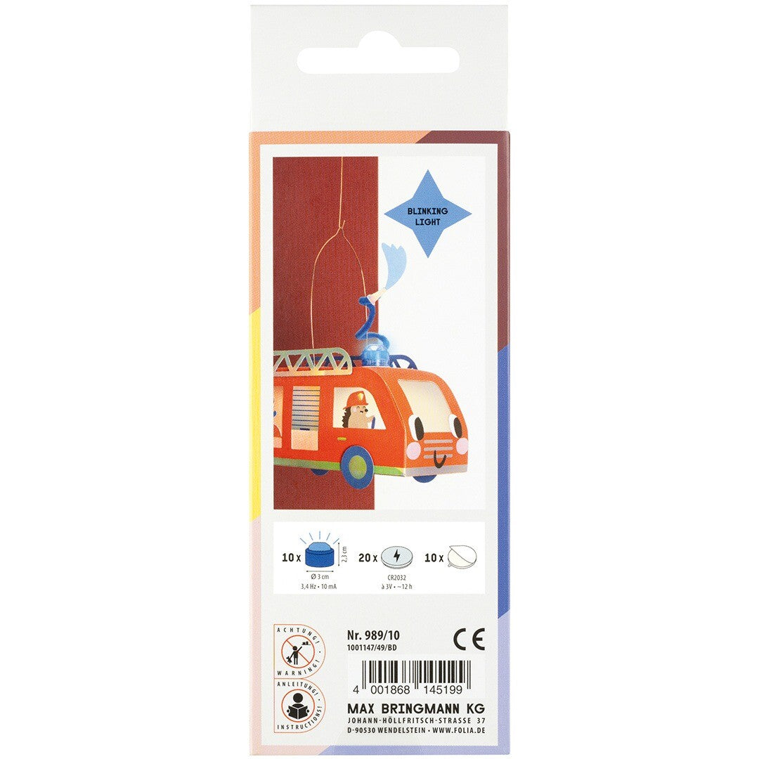 folia blauw zwaailicht voor lantaarn - 10st | 989-10 | 3