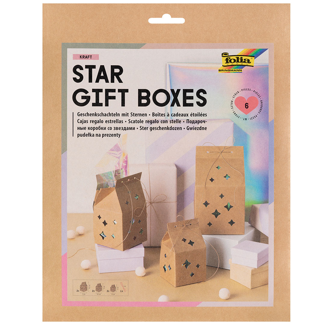 folia cadeauzakjes star - 6st | 972 | 0