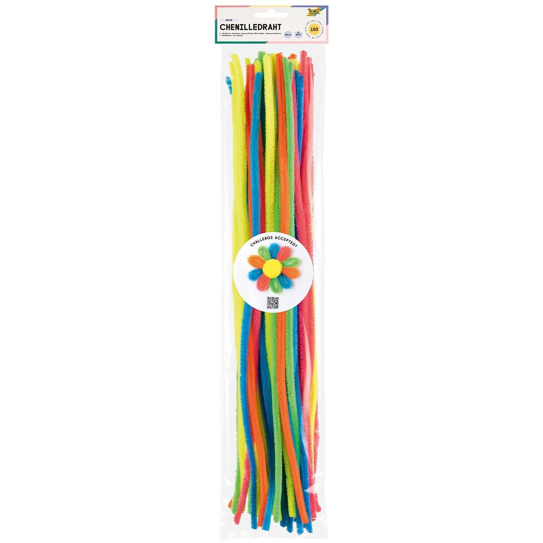 folia chenilledraad neon - 100st | 778194 | 0
