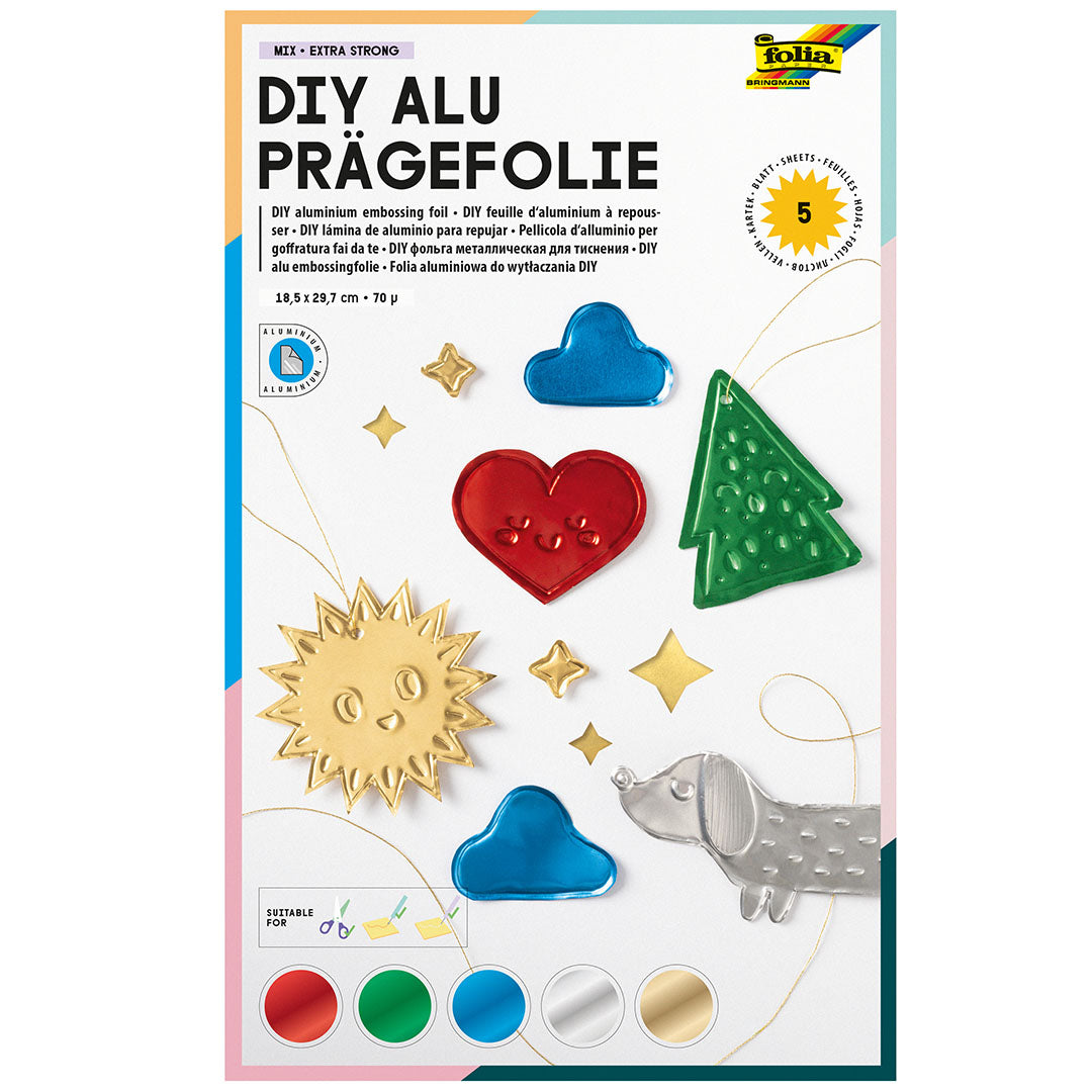 folia embossingfolie - gekleurd - 5st | 505 | 0