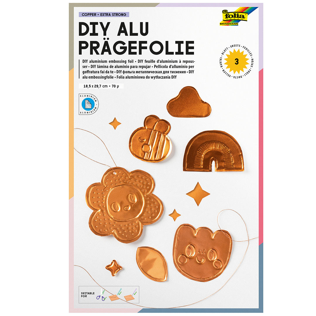 folia embossingfolie - koper - 3st | 520 | 0