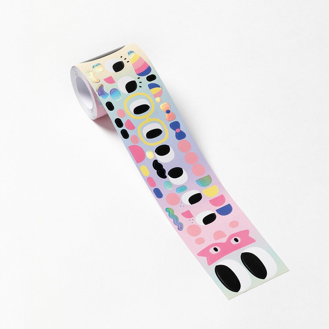 folia rol stickers - gezichtjes | 27106 | 1