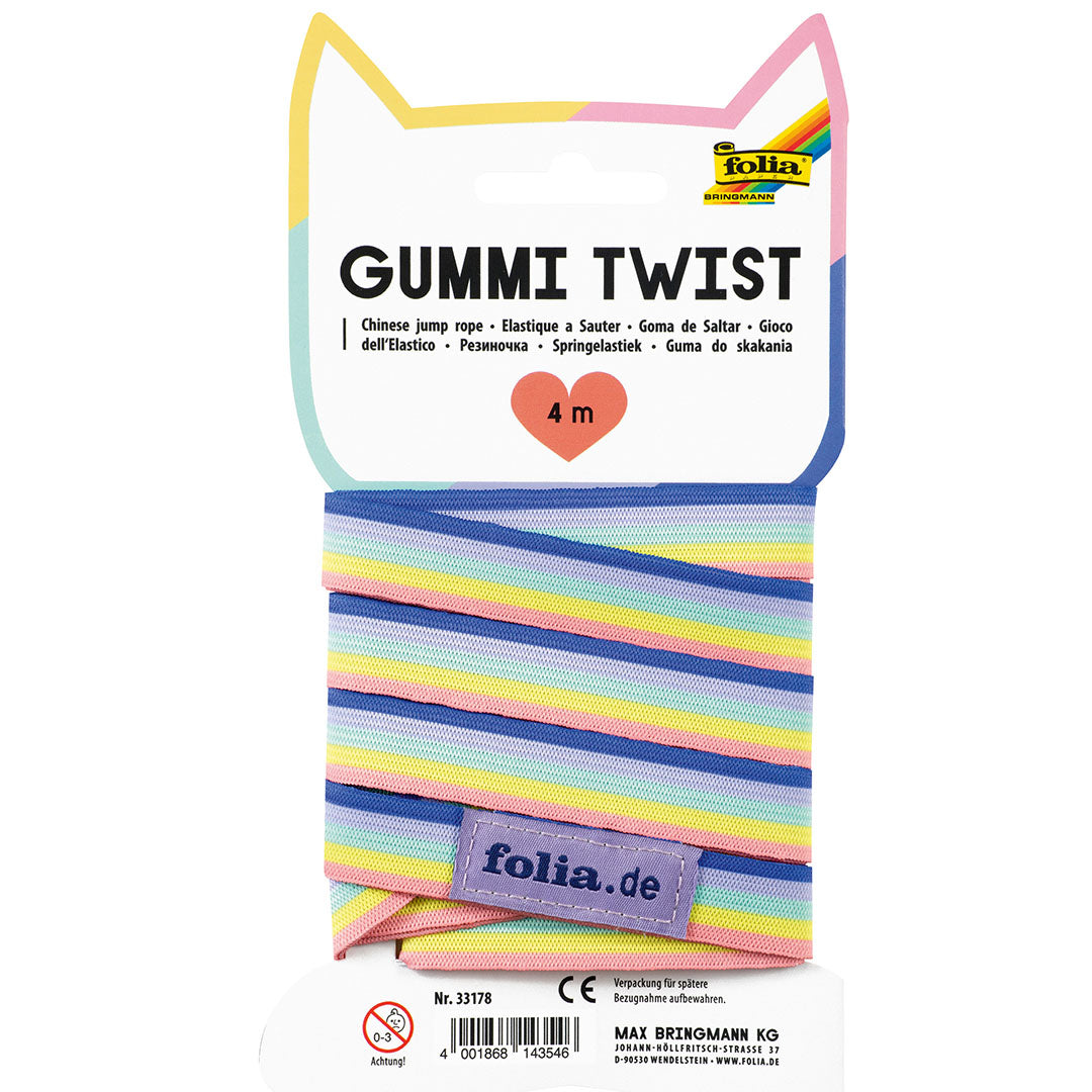 folia springtouw gummy twist - 4 m | 33178 | 1