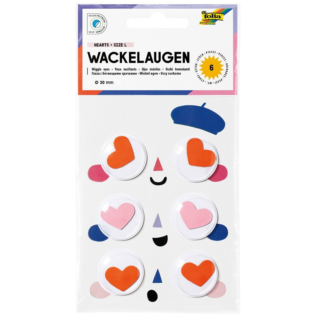 folia wiebelogen hartjes - 6st | 750130 | 0