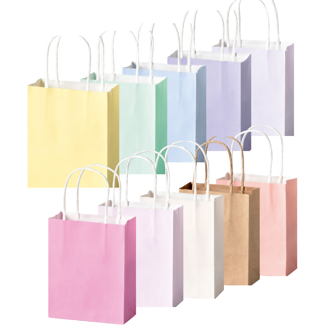 folia cadeauzakjes pastel - medium - 10x2st