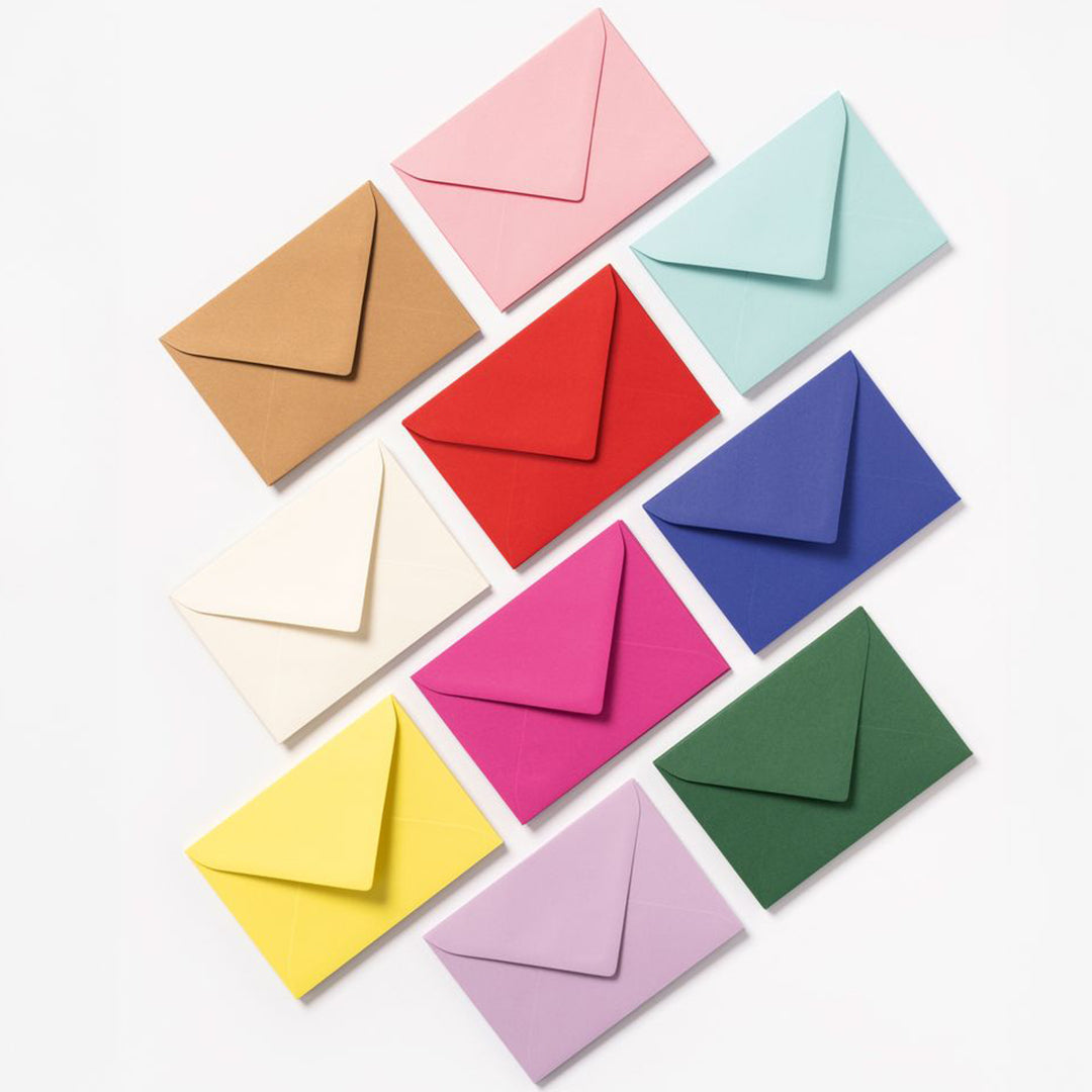 folia envelopen 10 kleuren - 11,5x16 cm - 50st | 150599 | 2