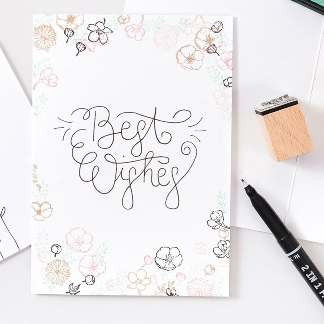 folia wenskaarten wit - 10,5x15 cm - 25st