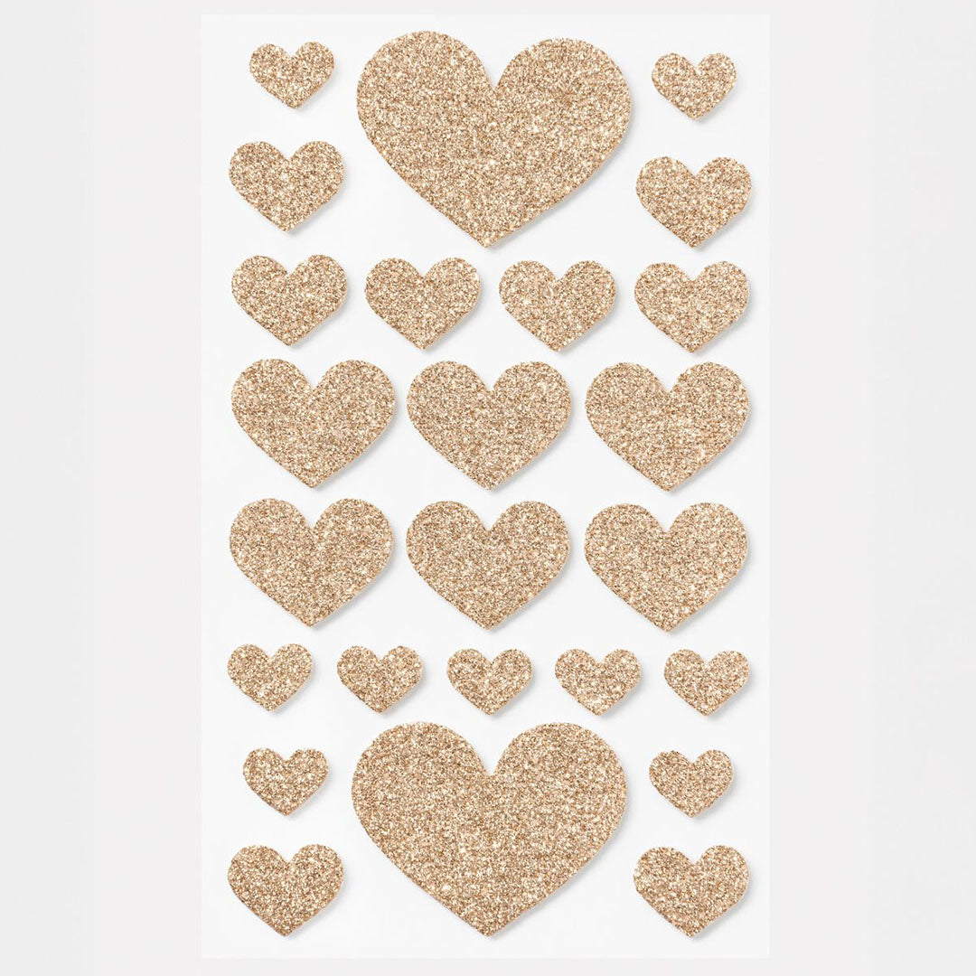 folia stickers hartjes classic - 50st | 23772 | 4