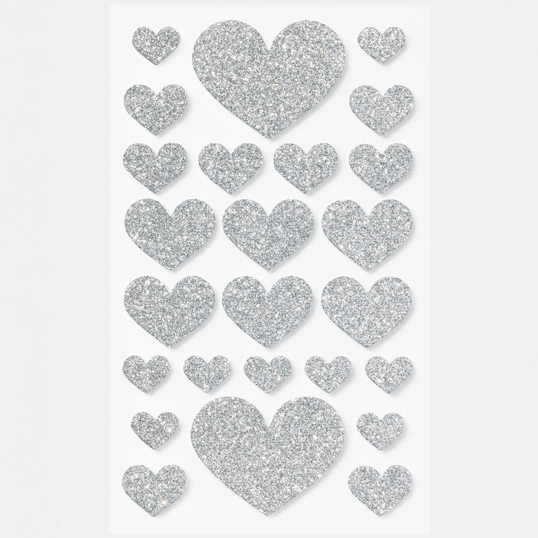 folia stickers hartjes classic - 50st | 23772 | 3