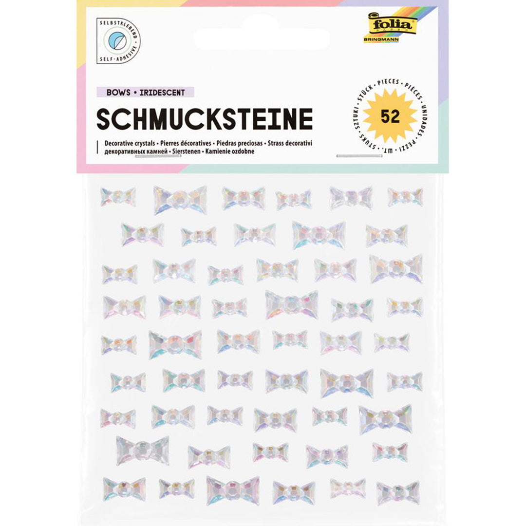 folia stickers strikjes iridescent - 52st | 12319 | 