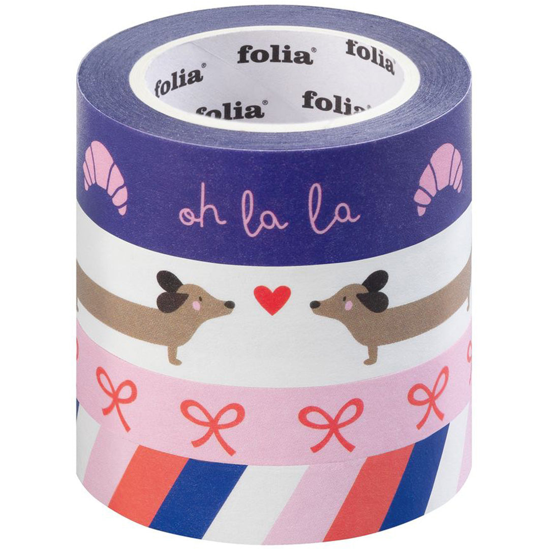 folia washi tape parisienne - 4st | 26454 | 1