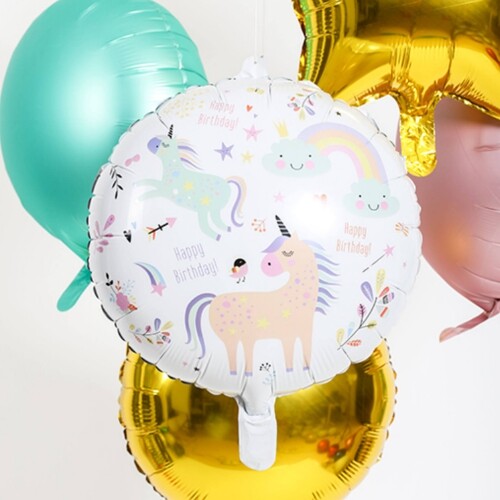 folieballon eenhoorns en regenbogen | 67929 | 1