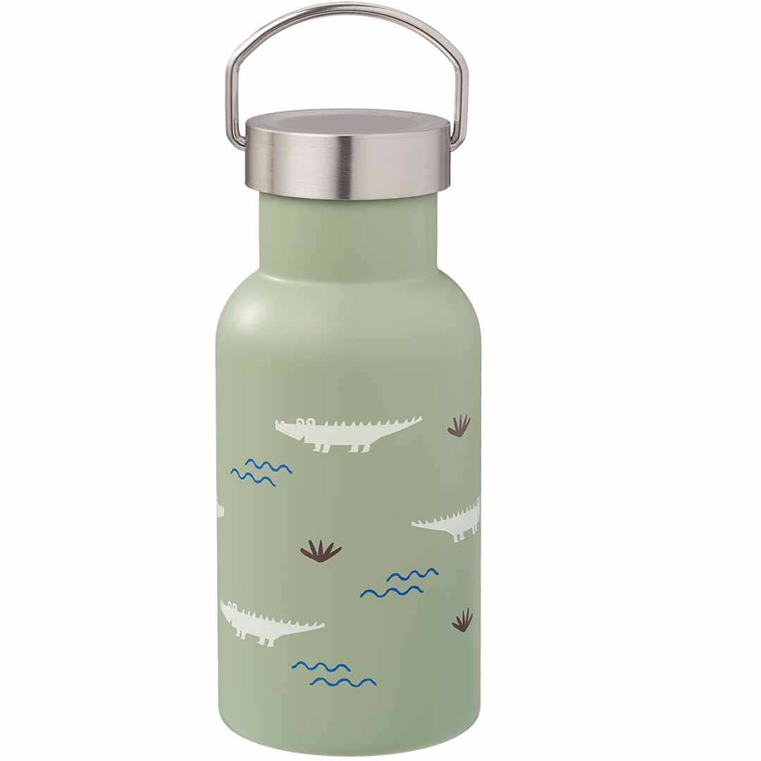 fresk rvs thermosfles met extra dop - krokodil - 350 ml | FD300-21 | 1