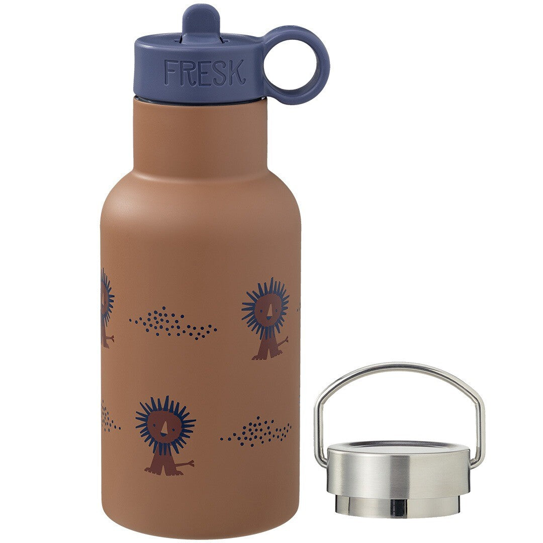 fresk rvs thermosfles met extra dop - leeuw - 350ml | FD300-20 | 0
