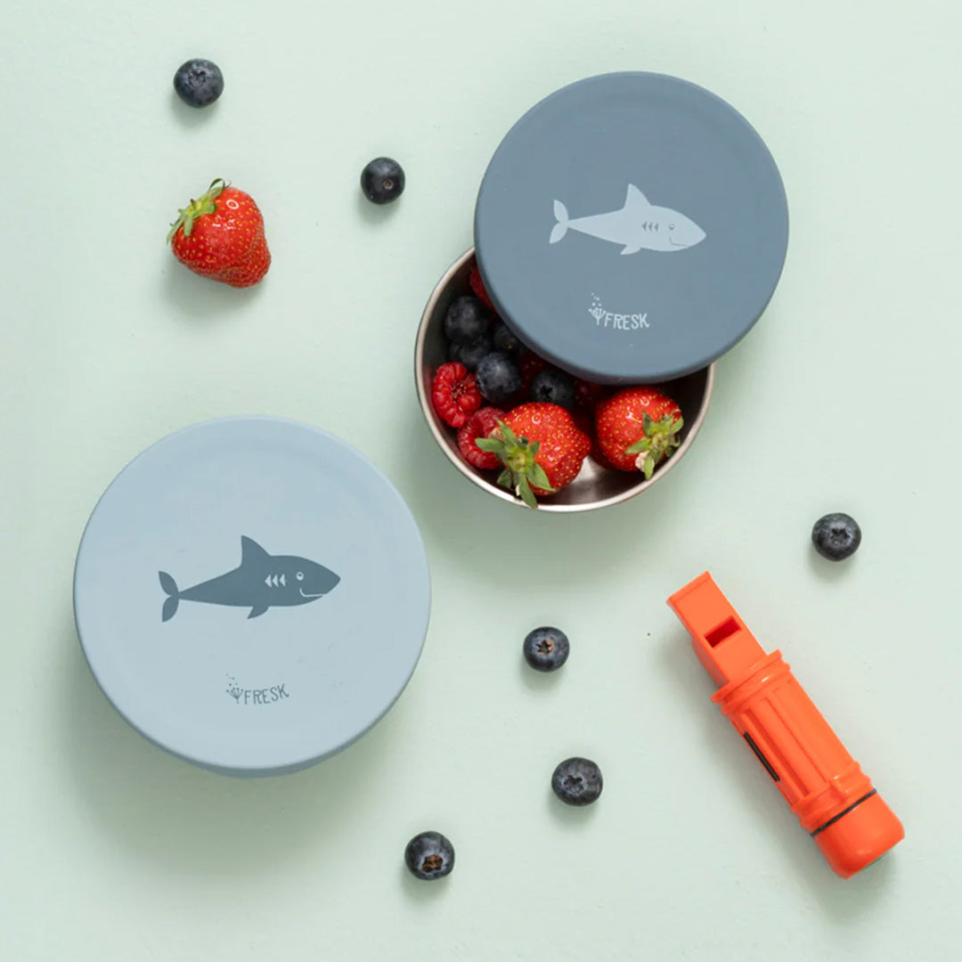 fresk rvs snackdoosje shark - 2st | FD660-88 | 2