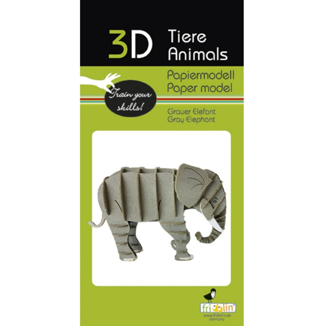 fridolin 3D bouwpakket grijze olifant | 7211726 | 1