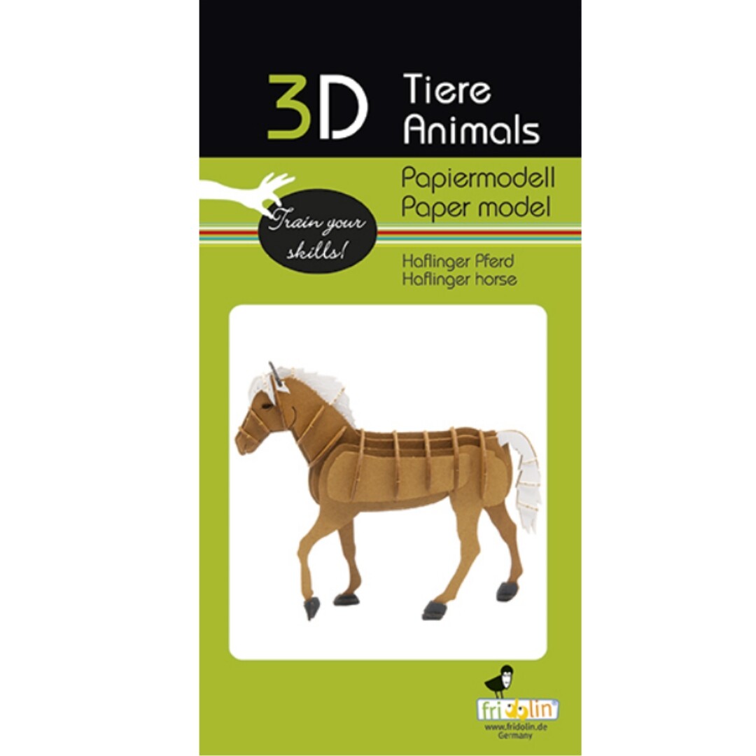 fridolin 3D bouwpakket haflinger paard | 7211714 | 1