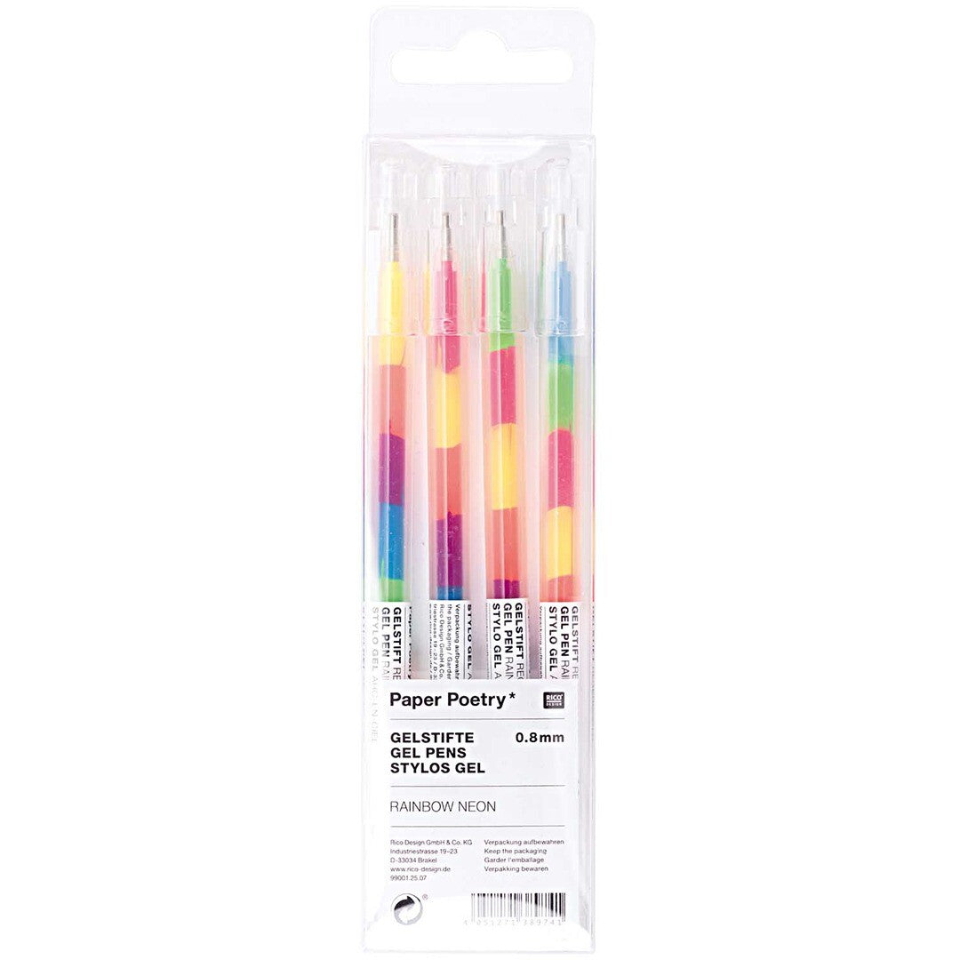 gelpennen regenboog - neon - 4st | 99001.25.07 | 0