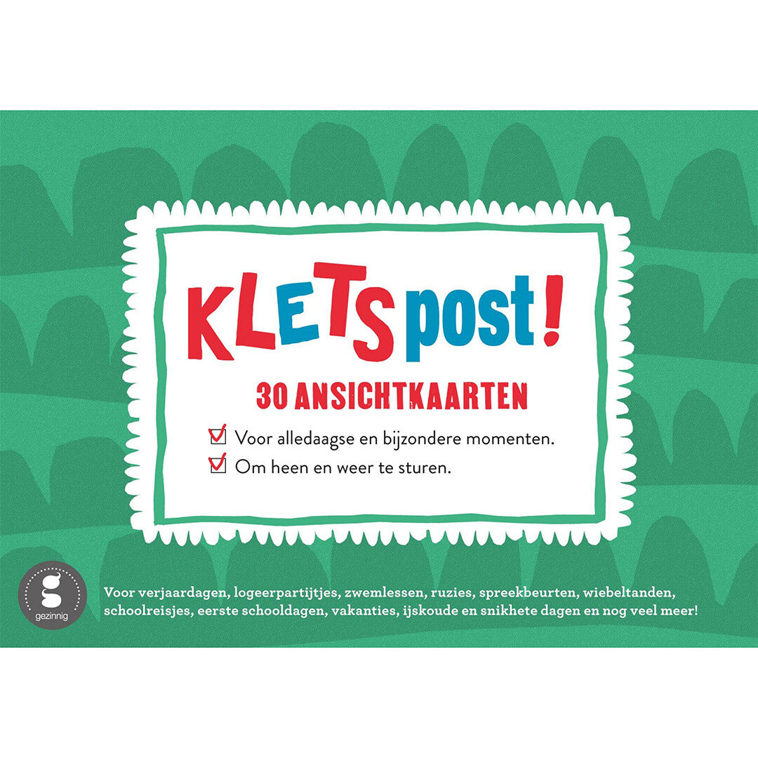 gezinnig ansichtkaarten kletspost - 30st | 2244a | 0