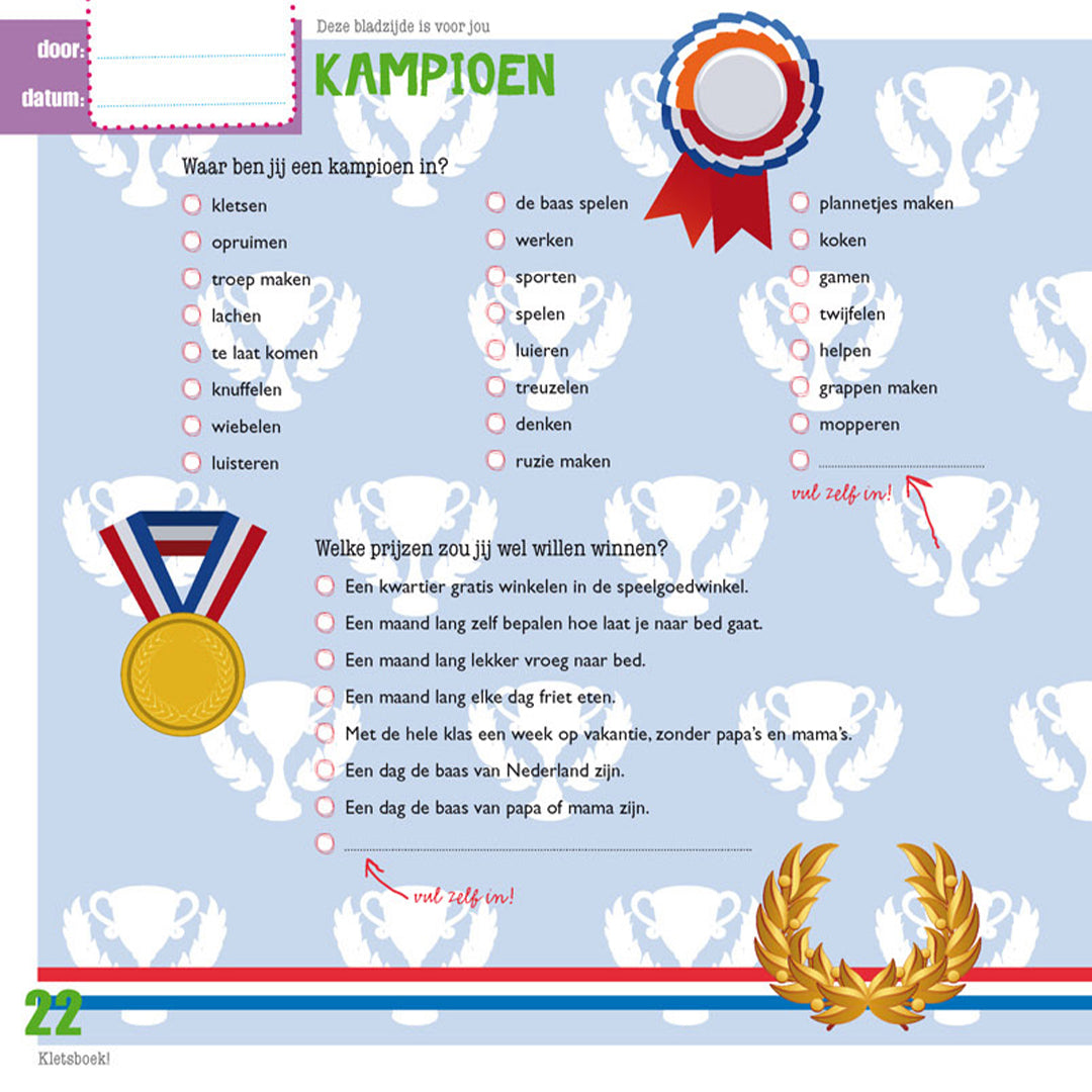 gezinnig invulboek kletsboek | 2003e | 1