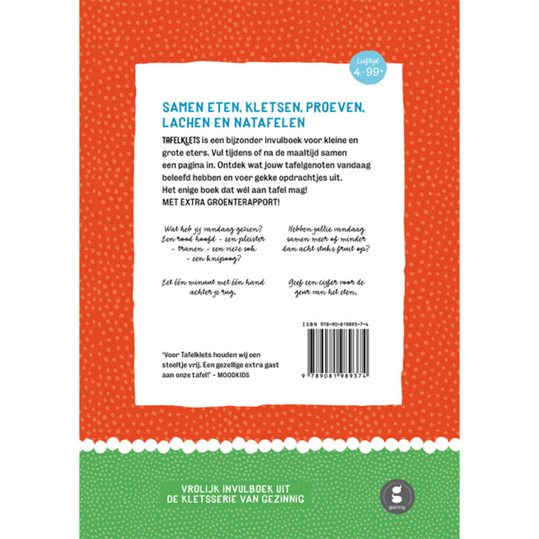 gezinnig invulboek tafelklets | 2155b | 4