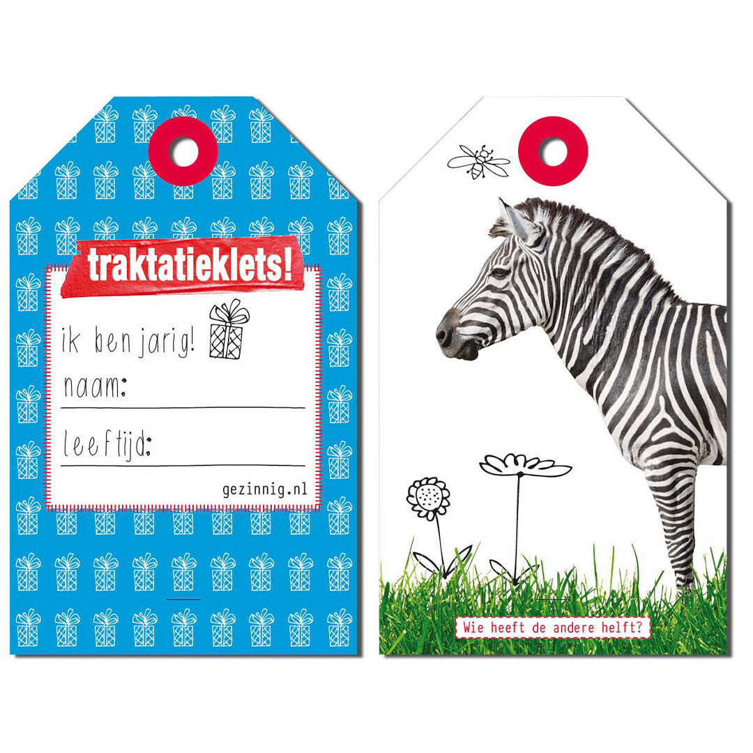 gezinnig labels traktatieklets 3-6 jaar - 36st | 6131a | 1