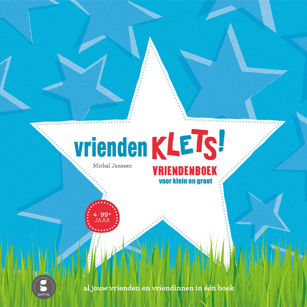 gezinnig vriendenboek vriendenklets - blauw | 2245a | 0