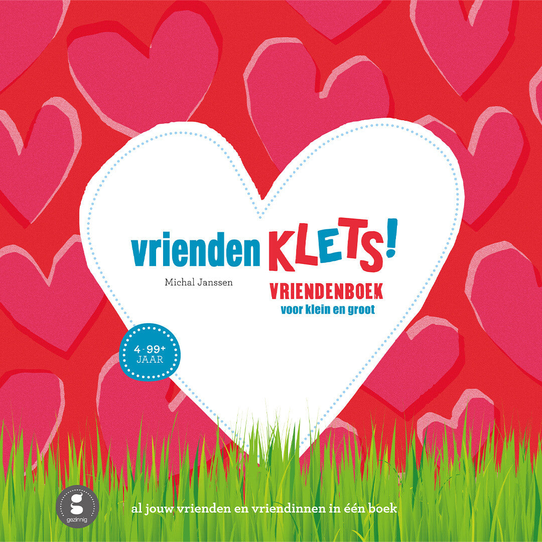 gezinnig vriendenboek vriendenklets - rood | 2228a | 0