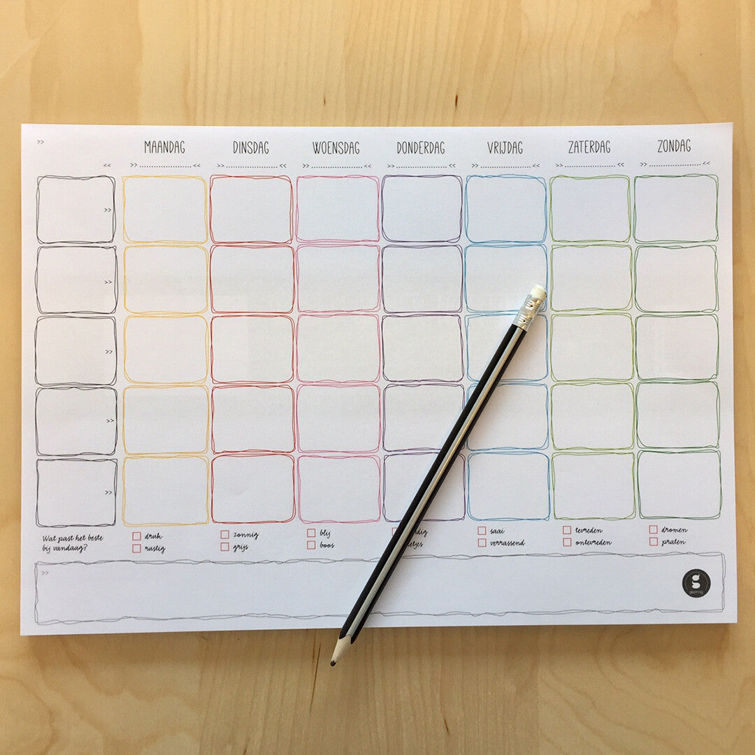 gezinnig weekplanner notitieblok | 6021a | 1