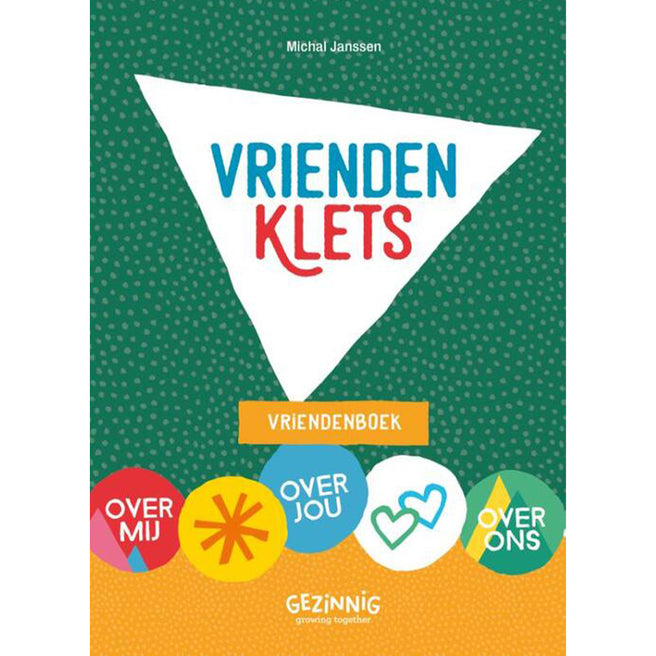 gezinnig vriendenboek vriendenklets - groen | GEZ6165a | 0