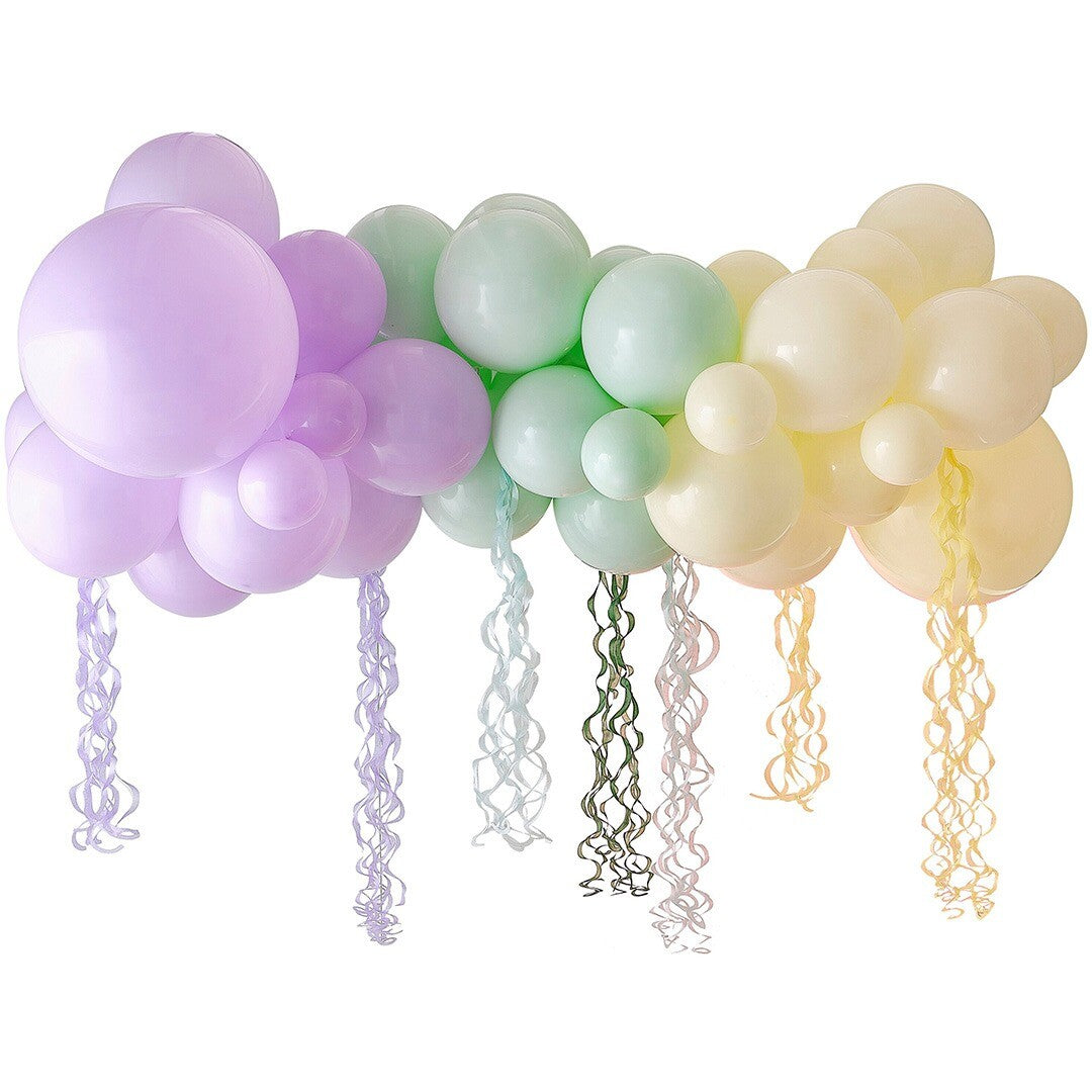 ginger ray ballonnenboog pastel met slingers | PW-100 | 0