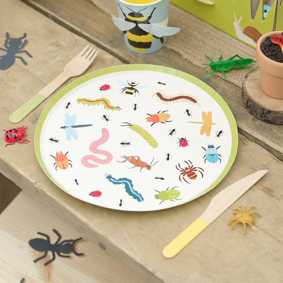 ginger ray bordjes insecten - 8st | BUG-102 | 1