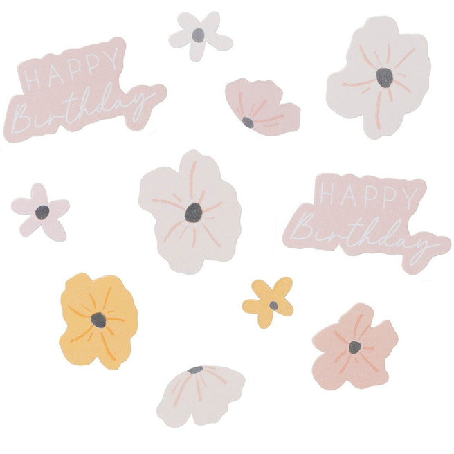 ginger ray confetti happy birthday floral - 14g | BBL-111 | 0