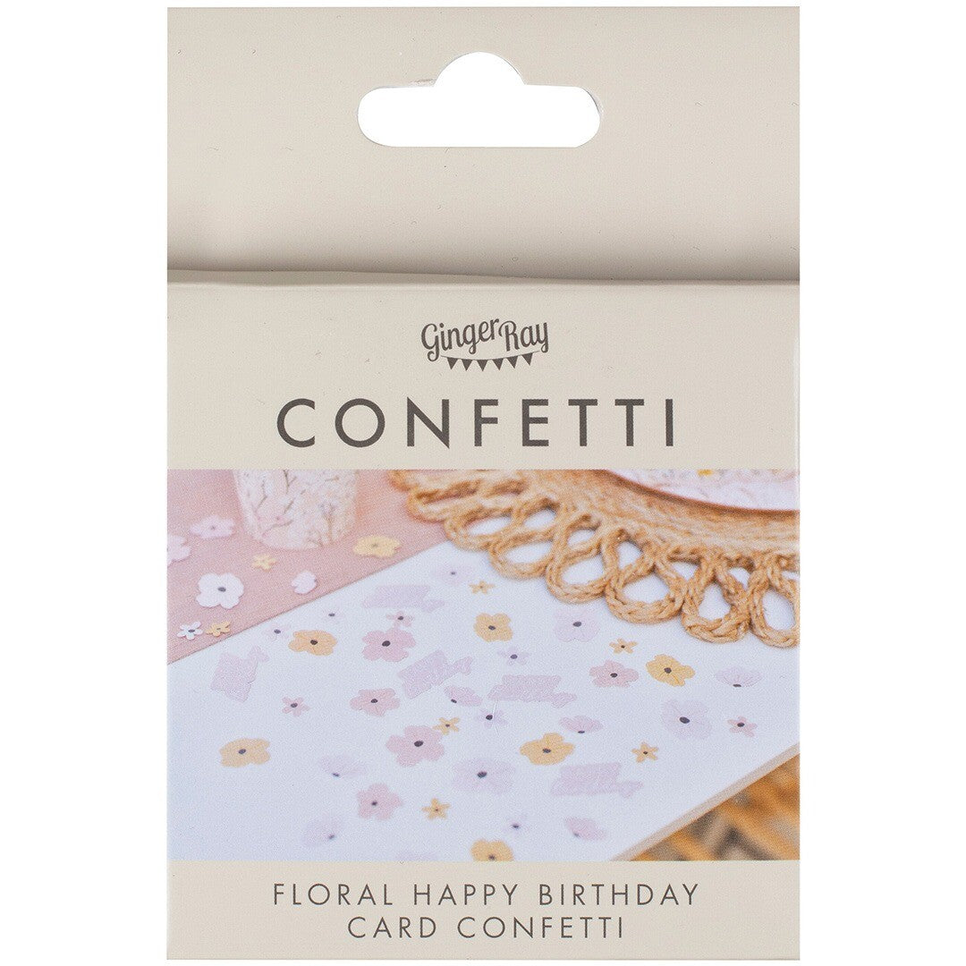 ginger ray confetti happy birthday floral - 14g | BBL-111 | 2