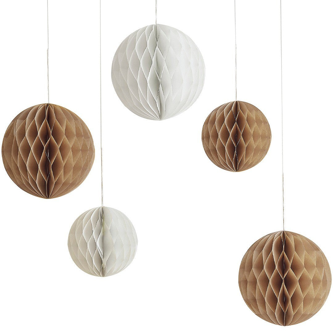 ginger ray feestversiering honingraatdecoraties - 5st | TED-210 | 0