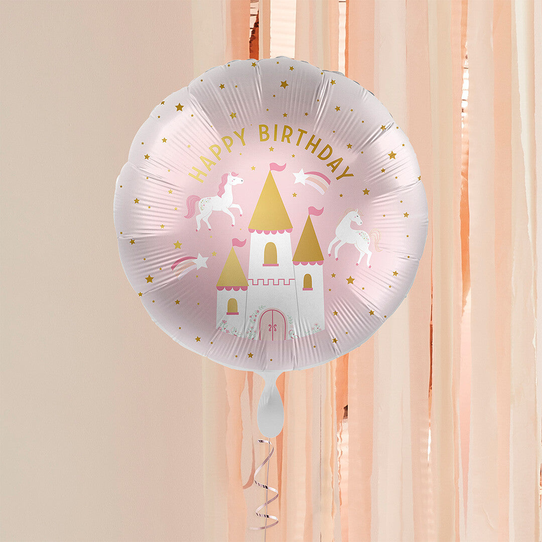 ginger ray folieballon happy birthday - prinsessen | PC-130 | 1