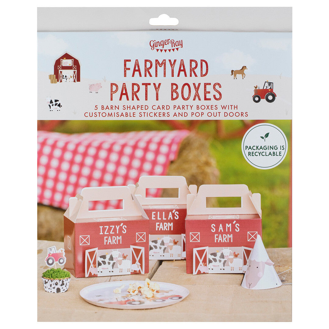 ginger ray geschenkdoosjes boerderij - 5st | FA-108 | 3