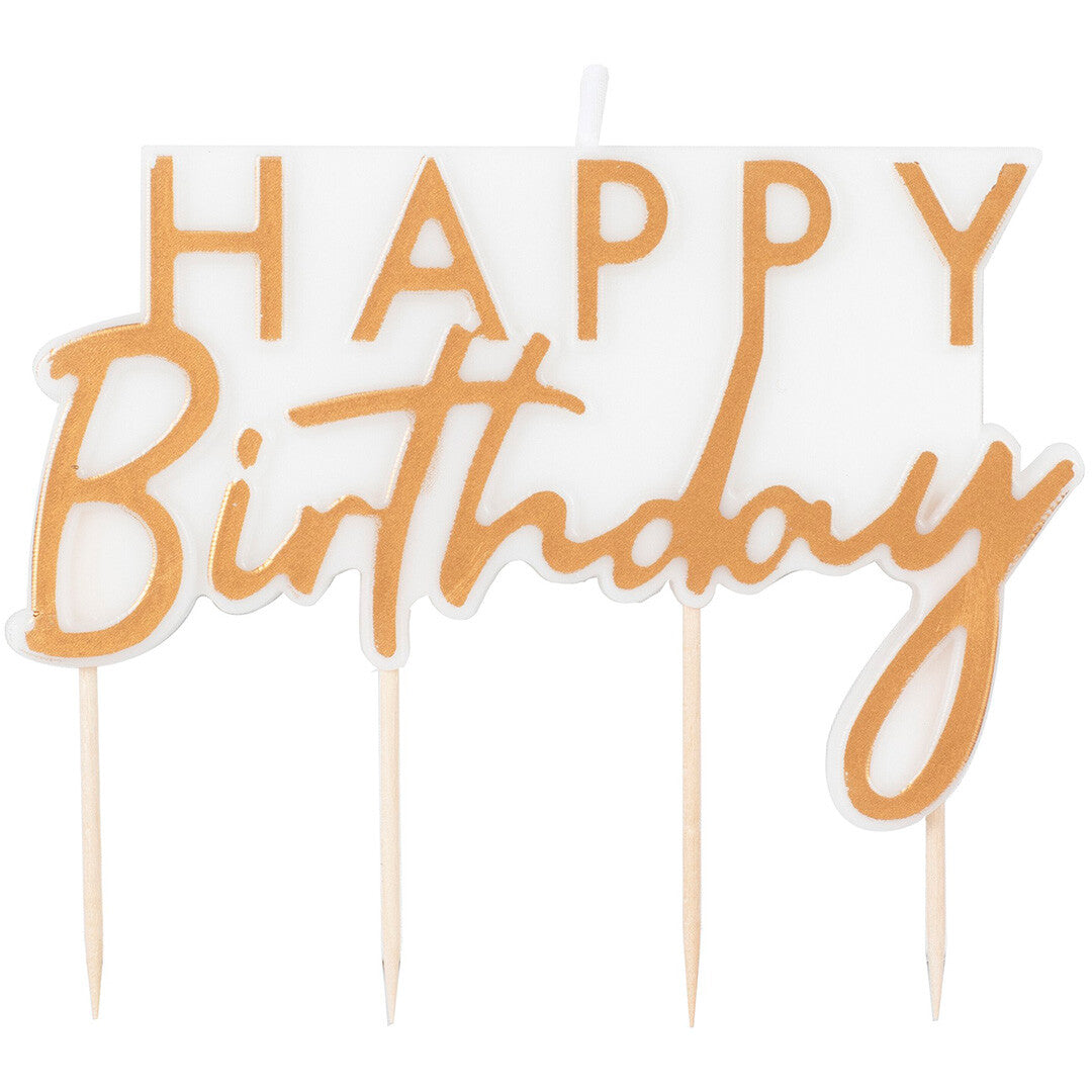 ginger ray taartkaars happy birthday  | MA-402 | 0