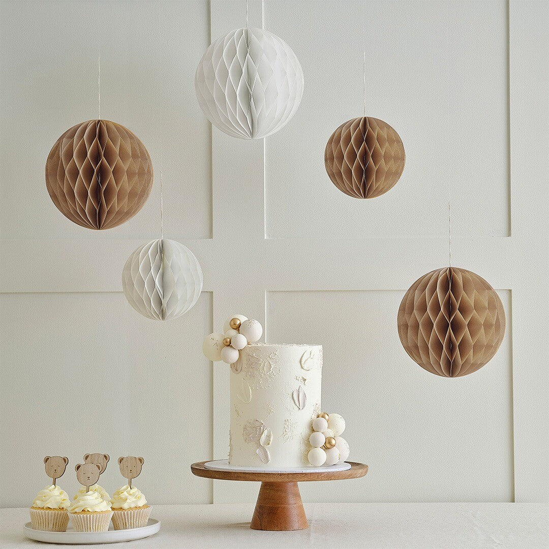 ginger ray taartversiering babyshower teddybeer - 6st | TED-203 | 2
