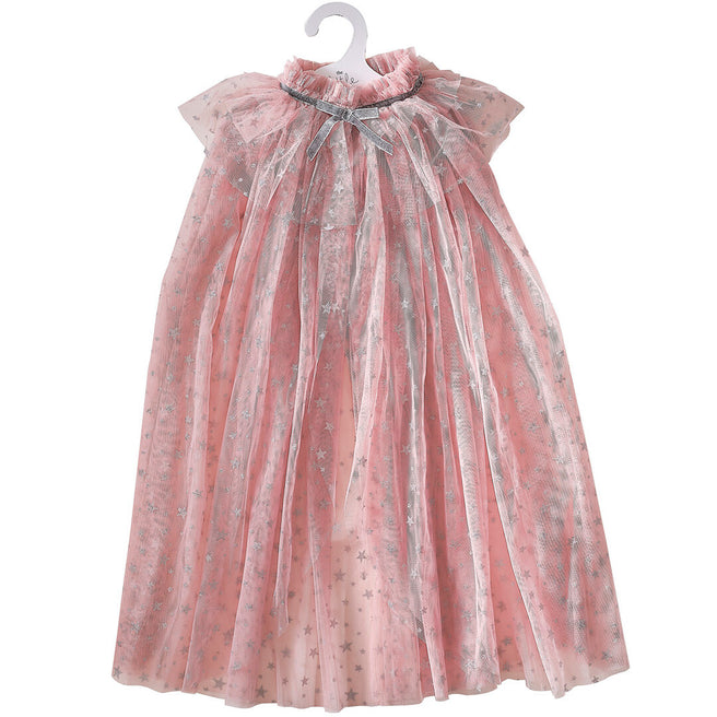 ginger ray verkleedcape sparkle - roze | FD-105 | 0