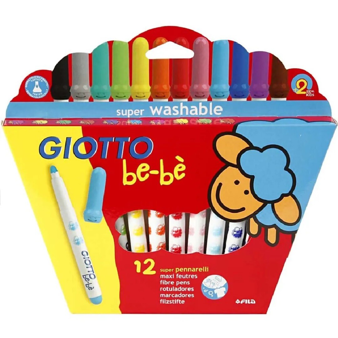 giotto tekenstiften regenboogkleuren - 12st | 37291 | 1