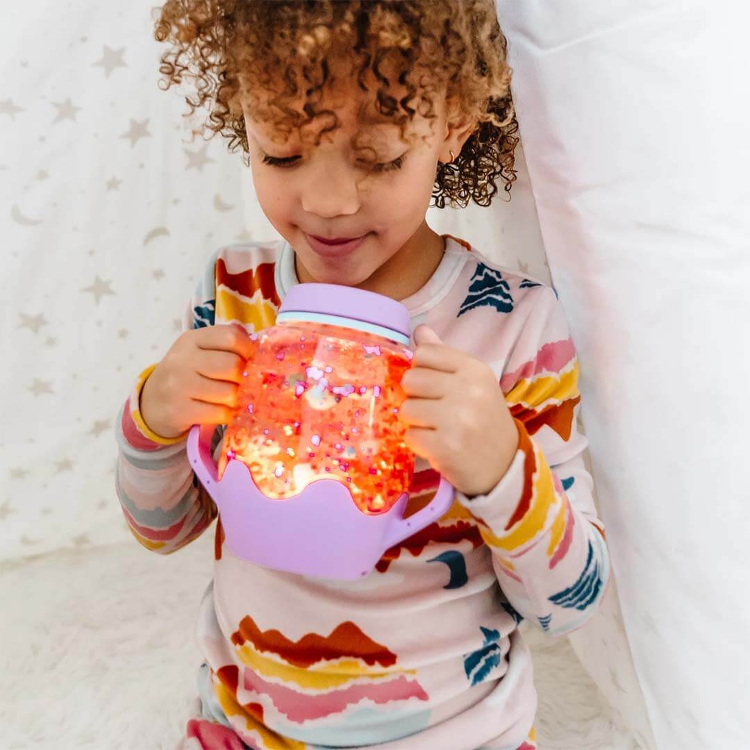 glo pals sensorische speelbeker - ladybug | GPJARCORAL | 2