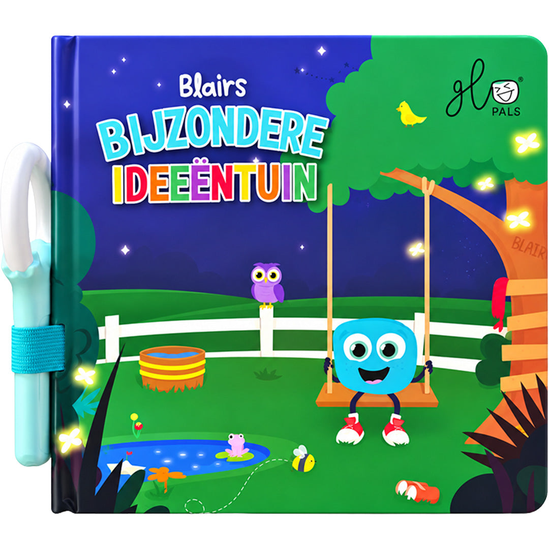 glo pals lichtboek blair's bijzondere ideeëntuin | GPBKBYARD-Book NL  |