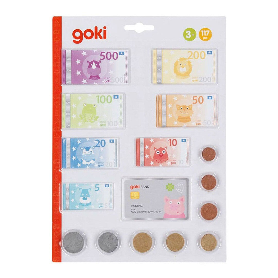 goki speelgeld met creditcard - 117-delig | GK51497 | 1