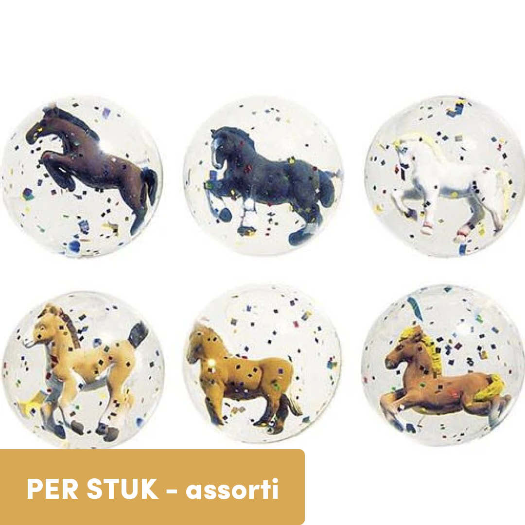 goki stuiterbal 3D paard - assorti | FB249 | 0