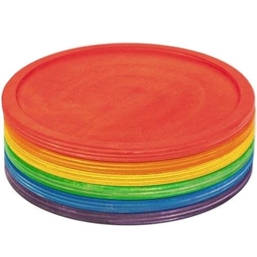grapat bordjes regenboog (6st) | 17-170 | 0