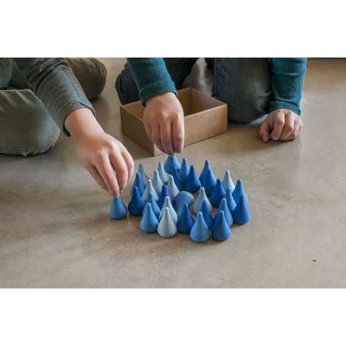 grapat druppels blauw (36st)  | 19-205 | 1