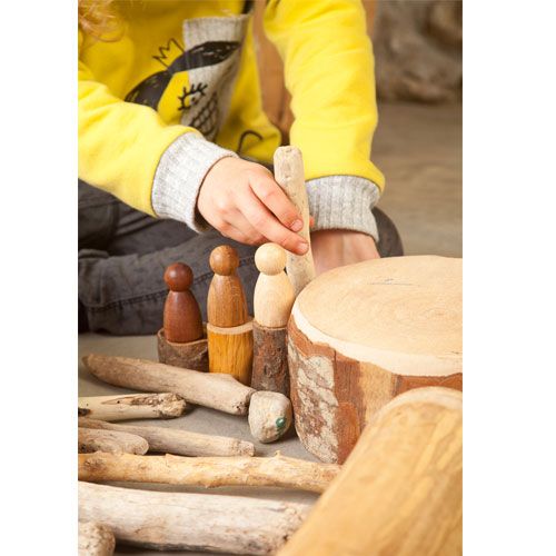 grapat houten nins® poppetjes (3st) | 17-169 | 2