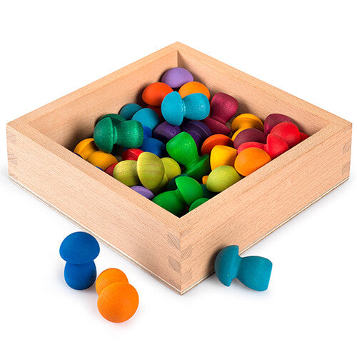 grapat houten opbergbak - 16 cm | 22-239 | 7