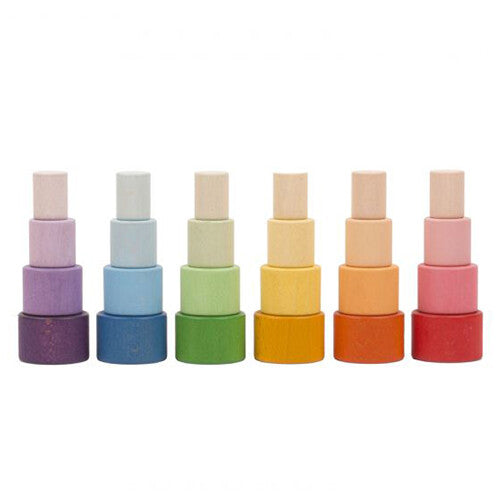 grapat houten stapelbakjes - 24st  | 20-215 | 0
